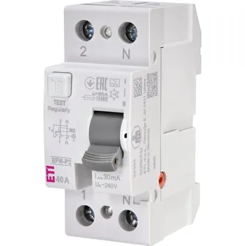 Proudový chránič Chránič proudový ETI EFI6-P2 A 40/0.03