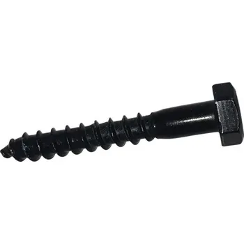 Vrut Vrut do dřeva šestihranná hlava zinek černý 10,0x70, 20 ks