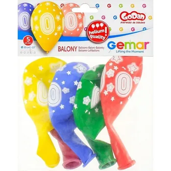 Balónek DEKORAČNÍ BALÓNKY NA OSLAVY Prémiové balónky na helium s potiskem 0, 13" balení 5 ks