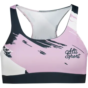Podprsenka Dámská sportovní podprsenka premium ALTISPORT VOJ/ALW081POD01 ČERNÁ-RŮŽOVÁ L