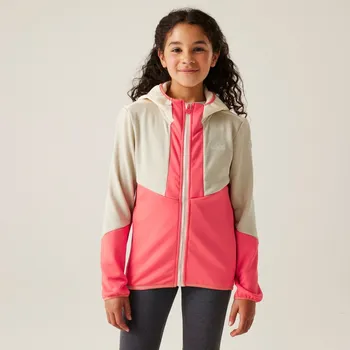 Dívčí mikina Dětská fleecová mikina Regatta DISSOLVER X růžová/béžová 110-116