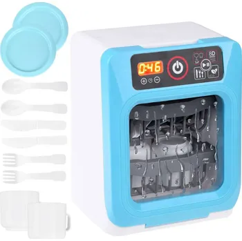 Dětský spotřebič Automatická myčka nádobí My Home s nádobím a příbory Modro-bílá