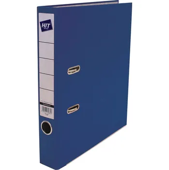 Pořadač A4 pákový prešpán Hit Office - hřbet 5 cm / modrá
