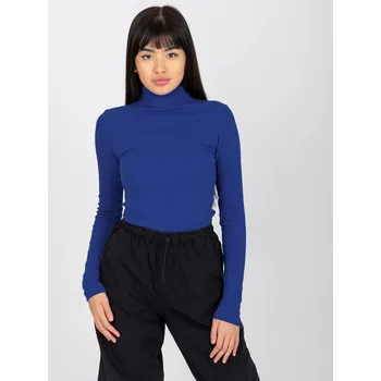 Oblečení a móda Tmavě modrý dámský rolák RV-BZ-7182.01P-kobalt Velikost: S/M