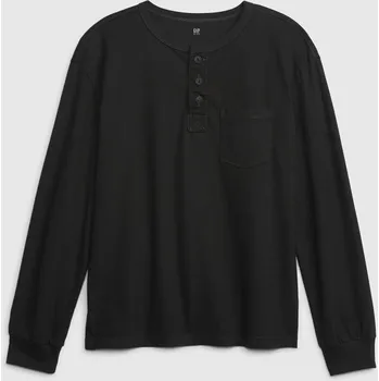 Dívčí oblečení GAP Dětské tričko s kapsičkou - Kluci GAP černá 2501839