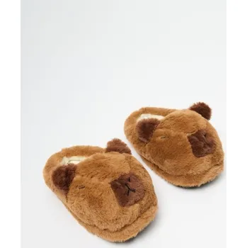 Pánské tričko Papuče - S/M - House - kaštanové - 789DI-83X