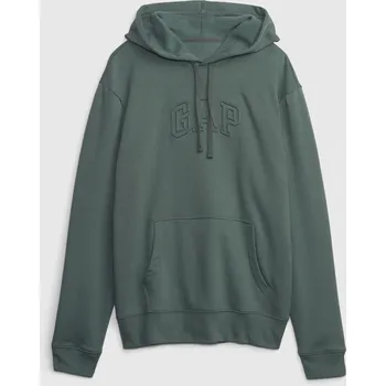 Pánská móda GAP Mikina s logem a kapucí - Pánské GAP kaki 2522230