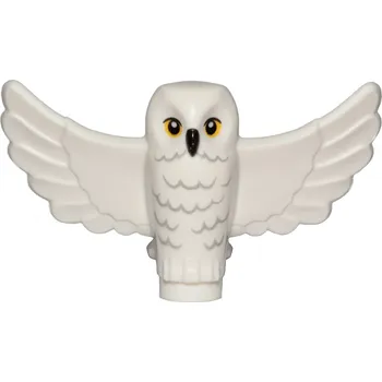 Stavebnice LEGO LEGO Minifigurka 67632pb01 Sova , Spread Wings with Black Beak