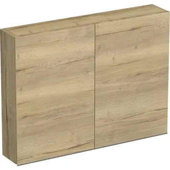 Koupelnový nábytek Koupelnová skříňka závěsná Intedoor TRENTA dub halifax přírodní 80 x 60 x 15 cm TRE HZ 80x15 2D B 80