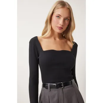 Dámská halenka Dámská halenka Happiness İstanbul Happiness İstanbul černá 2096631