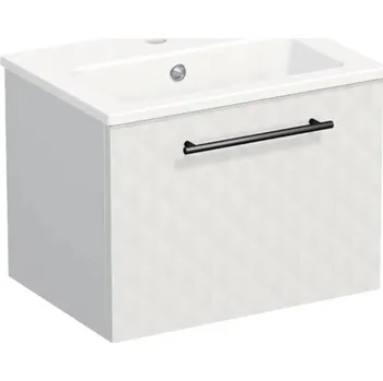 Koupelnový nábytek Koupelnová skříňka s umyvadlem Intedoor TRENTA 50 cm bílá matná TRE MINI 50 1Z B B073