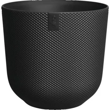 Obal na květináč Obal na květináč plastový elho Jazz Ø 17 cm černý