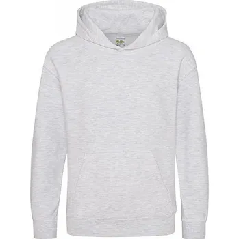Chlapecká mikina Just Hoods Dětská klokánka s dvojitou kapucí 80% bavlna Barva: šedá popelavá melír, Velikost: 5-6 let JH001K