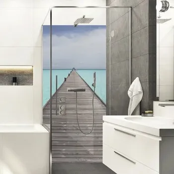 Obklad Obkladový panel do koupelny mySpotti Shower Walking over Water 210x100 cm SH-255150-1399-HB