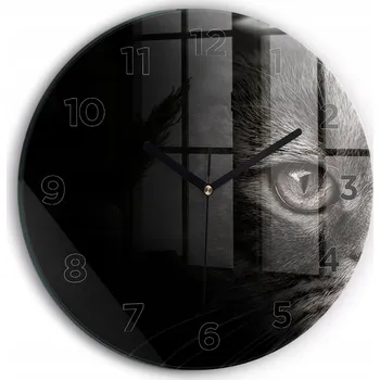 Hodiny Nástěnné hodiny Wallfluente černé 30 cm