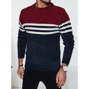 Pánský svetr Pánský pruhovaný svetr Dstreet DStreet černá 3066362