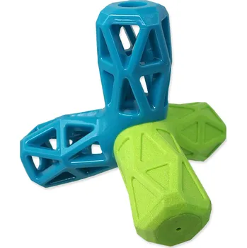 Hračka pro psa Hračka Dog Fantasy geometrická pískací modro-zelená 12,9x1,2x10,2cm