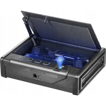 Trezor Sejf na zbraň Vevor biometrický 2 pistole otisk prstu 282x180,1x50 mm