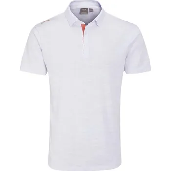 Ping Kenan Textured pánské polo, bílé pánské, XXL