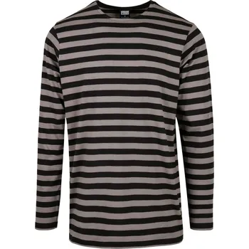 Dámské tričko Běžný pruh Stripe LS asfalt/černý Urban Classics černá 1774039