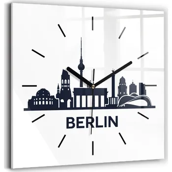 Hodiny Nástěnné hodiny Wallfluent černé 30 cm