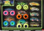 Mattel Hot Weels Monster Trucks svítící ve tmě angličák & truck