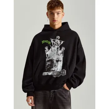 Pánská móda Mikina s&nbsp;potiskem BEETLEJUICE - XS - House - černá - 569CF-99X