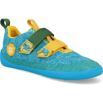 Dívčí obuv Barefoot dětské tenisky Affenzahn - Sneaker Knit Happy Creative Bear tyrkysové Velikost: 23