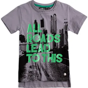 Chlapecké tričko FAST & FURIOUS Chlapecké tričko FAST&FURIOUS ROAD šedé Velikost: 116