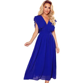 Oblečení a móda Dámské šaty NUMOCO NUMOCO modrá 1847812