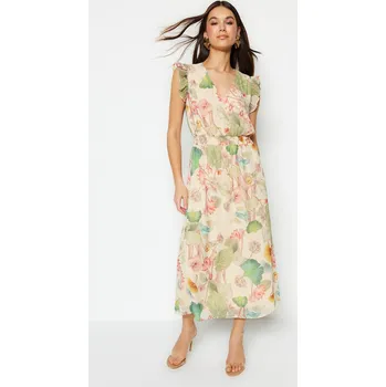 Dámské šaty Dámské šaty Trendyol Trendyol krémová 2189694