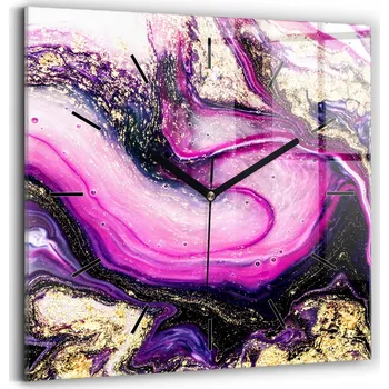 Hodiny Nástěnné hodiny Wallfluent růžové 30 cm