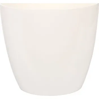 Květináč Plastkon Ella Lesk dekorativní květináč bílá průměr 9 cm