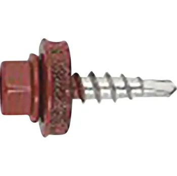 Šroub Šroub farmářský 4,8x35, šestihranná hlava, RAL 3011, 250ks