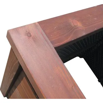 Vyvýšený záhon Vyvýšený záhon Mamut 150 x 80 x 40 cm dřevěný kaštan