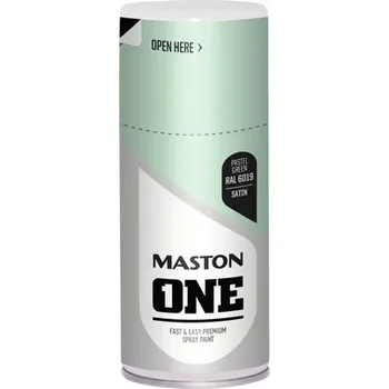 Barva ve spreji Lak ve spreji Maston ONE Satin RAL6019 bílozelený 150 ml