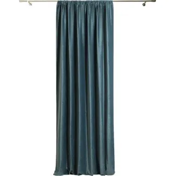 Velvet závěs Castellano uni tyrkys 210x270 cm