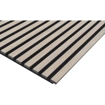 akustický panel Akustický panel PET+MDF 19x572,5x1195 mm ořech dýhovaný