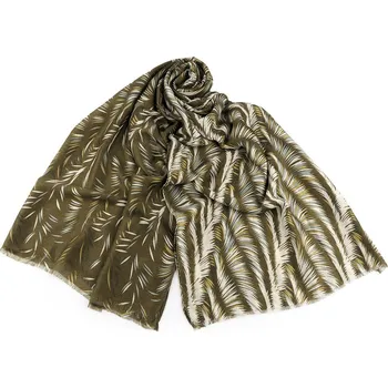 Šátek Šátek / šála / pléd listy 85x180 cm - 2 zelená