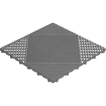 Venkovní dlažba Plastová dlaždice Florco Classic 40 x 40 cm s klick systémem šedá