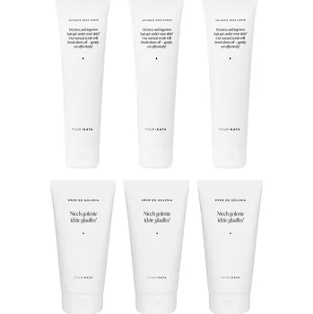 Peeling pro intimní partie a krém na holení sada 2 x 3 ks Your KAYA