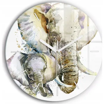 Hodiny Nástěnné hodiny Wallfluent krémové 60 cm