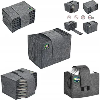 Talíř Organizér na talíře do karavanu, přívěsu, jachty – DRŽÁK TALÍŘŮ (tmavý)