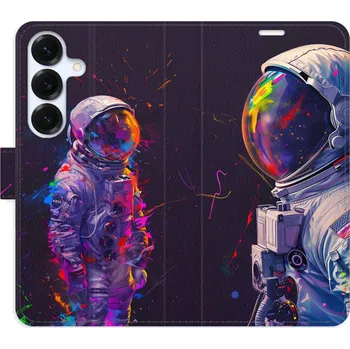 Pouzdro na mobilní telefon Flipové pouzdro iSaprio - Neon Astronaut 02 - Samsung Galaxy S25