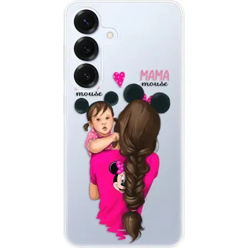 Pouzdro na mobilní telefon Odolné silikonové pouzdro iSaprio - Mama Mouse Brunette and Girl - Samsung Galaxy S25