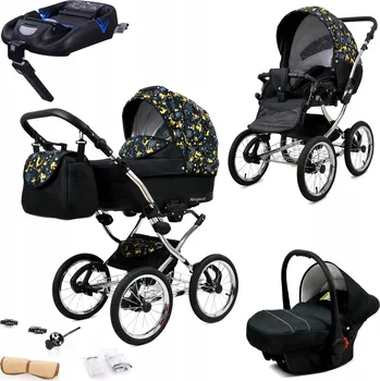 Kočárek Kočárek 4v1 BabyLux Margaret - sportovní kočárek, hluboká korba, autosedačka ISOFIX