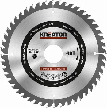 Pilový kotouč Kotouč Kreator na dřevo 170 x 30 mm