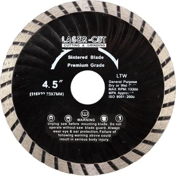 Řezný kotouč LASER-CUT Diamantový kotouč celoobvodový 115 x 22,23 x 7mm LTW L00126