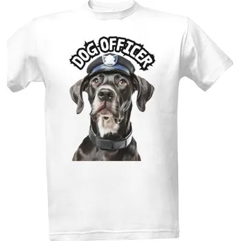 Pánská móda Tričko s potiskem Dog Officer pánské