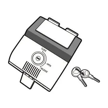 Zavazadlo na motocykl SHAD Zavírací mechanismus nový titan pro SH48